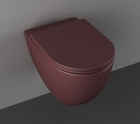 Унитаз ISVEA Infinity Vortex (смыв торнадо), подвесной ШГВ 365*530*400 цвет бордовый матовый 10NF02003-2R