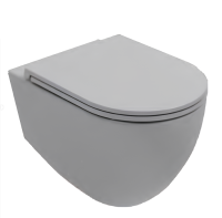Унитаз ISVEA Infinity Vortex (смыв торнадо), подвесной ШГВ 365*530*400 цвет серый камень матовый 10NF02003-2V