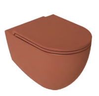 Унитаз ISVEA Infinity Vortex (смыв торнадо), подвесной ШГВ 365*530*400 цвет терракотовый матовый 10NF02003-2U