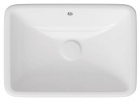 Раковина ISVEA Soluzione накладная ШГВ 562*382*200 отверстия для смесителя отсутствуют цвет белый 10SZ77056SV