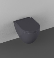 Унитаз ISVEA Infinity Vortex (смыв торнадо), подвесной ШГВ 365*530*400 цвет антрацит матовый 10NF02003-2C