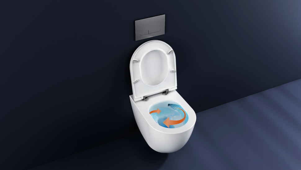 Унитаз ISVEA Infinity Vortex (смыв торнадо), подвесной ШГВ 365*530*400 цвет белый 10NF02003