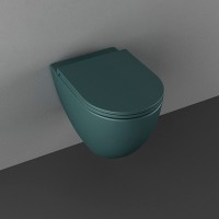 Унитаз ISVEA Infinity Vortex (смыв торнадо), подвесной ШГВ 365*530*400 цвет изумрудный матовый 10NF02003-2P