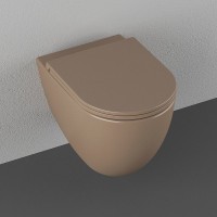 Унитаз ISVEA Infinity Vortex (смыв торнадо), подвесной ШГВ 365*530*400 цвет коричневый матовый 10NF02003-2H