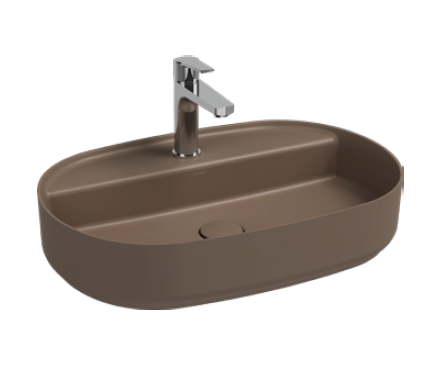 Раковина накладная ISVEA Infinity 60 овальная 60см цвет коричневый матовый 10NF65060-2H