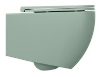 Унитаз ISVEA Infinity Vortex (смыв торнадо), подвесной ШГВ 365*530*400 цвет мятно-зеленый матовый 10NF02003-2T