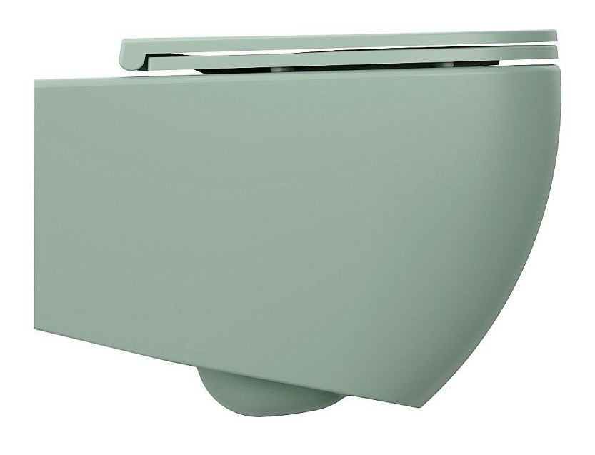 Унитаз ISVEA Infinity Vortex (смыв торнадо), подвесной ШГВ 365*530*400 цвет мятно-зеленый матовый 10NF02003-2T