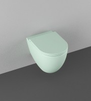 Унитаз ISVEA Infinity Vortex (смыв торнадо), подвесной ШГВ 365*530*400 цвет мятно-зеленый матовый 10NF02003-2T
