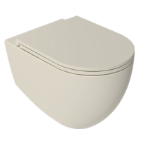 Унитаз ISVEA Infinity Vortex (смыв торнадо), подвесной ШГВ 365*530*400 цвет слоновая кость матовый 10NF02003-2K