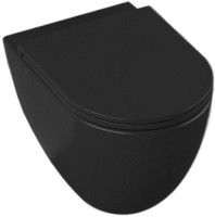 Унитаз ISVEA Infinity Vortex (смыв торнадо), подвесной ШГВ 365*530*400 цвет черный матовый 10NF02003-2N