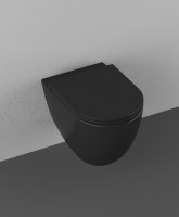 Унитаз ISVEA Infinity Vortex (смыв торнадо), подвесной ШГВ 365*530*400 цвет черный матовый 10NF02003-2N